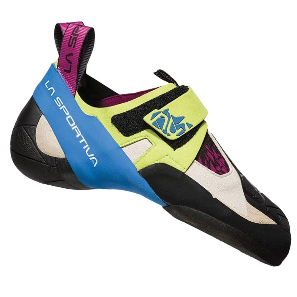 La Sportiva Skwama Apple Green Cobalt Blue Climbing Shoes 34.5